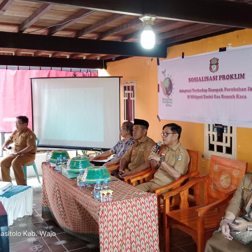 Sosialisasi Proklim Adatasi Terhadap Perubahan Iklim dan Mitigasi Emisi Gas Rumah Kaca