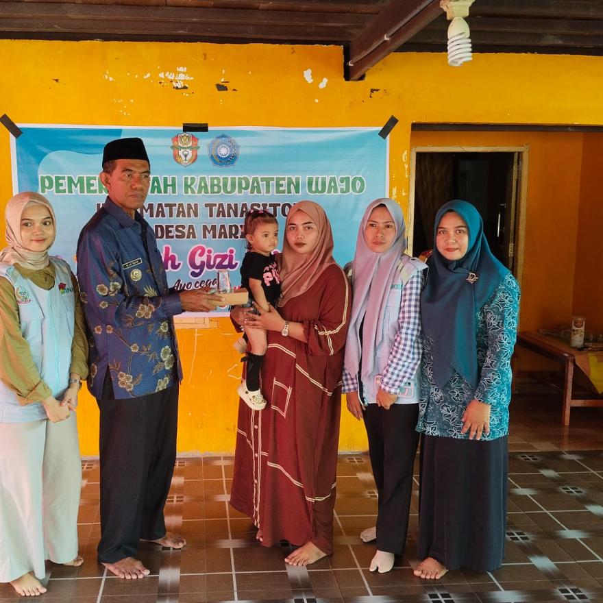 Desa Mario Gelar Kegiatan PMT Aksi Stop Stunting Bersama Pendamping Gizi