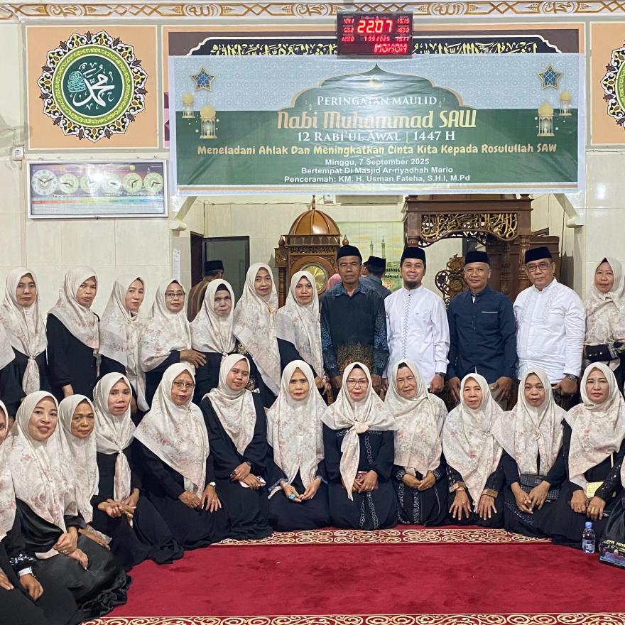 Peringatan Maulid Nabi Muhammad SAW 1447 H di Desa Mario, Wujud Cinta kepada Rasulullah